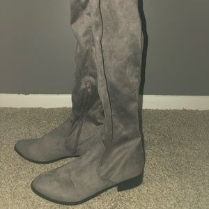 ALDO Knee High Gray Boots